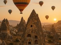 Title_ Magical Sunrise Over Cappadocia_ Hot Air Balloons & Fairy Chimneys